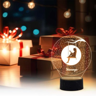 Personalized Night Light with Warm White Light Customized with Name Gift For Friend